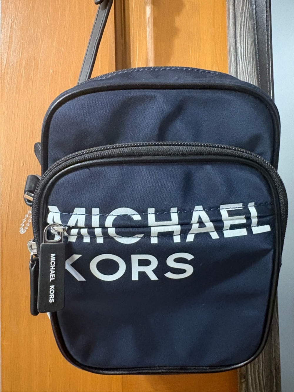 Michael Kors Navy Logo Belt Bag